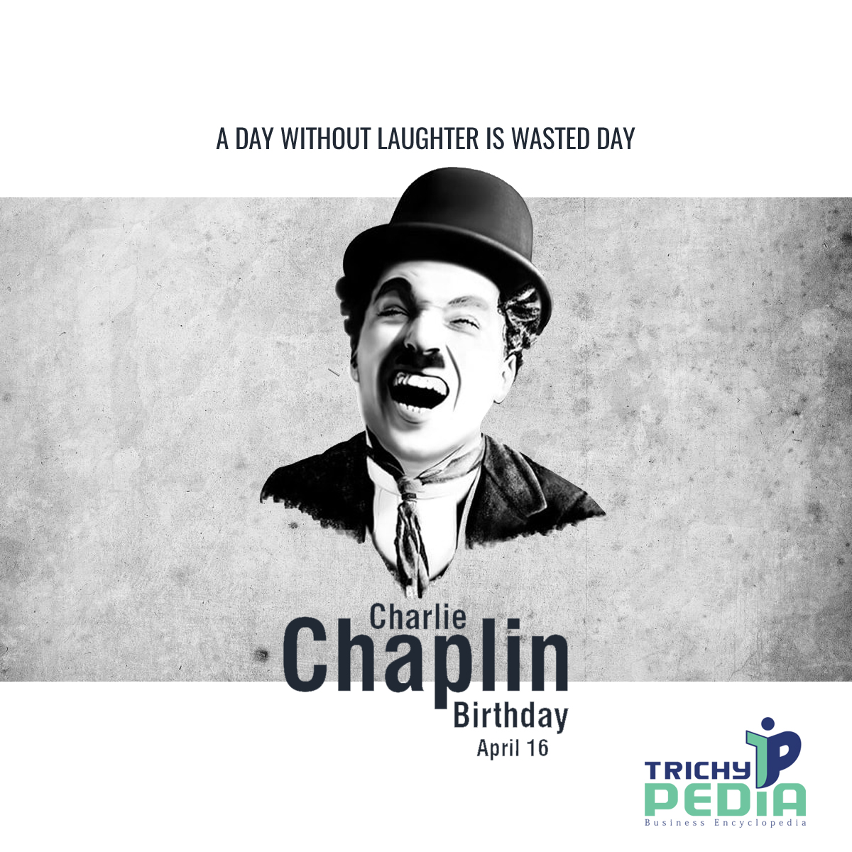TrichyPedia's tweet photo. Happy Birthday Charlie Chaplin
The man who made billions of people laugh without even saying a word
A DAY WITHOUT LAUGHTER IS WASTED DAY - CHARLIE CHAPLIN
#Charlie #charliechaplin #charliechaplinquotes #charliecomedi #trichypedia #trichy #trichytrends #trichybusiness https://t.co/ifillmmZaL