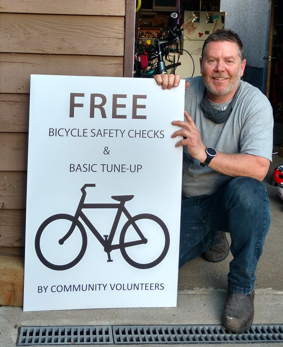 Hot off the press!
Picked up two new signs today ready for tomorrow's event at #colwood town hall. 
Come on down with your bikes and see us, 9am-noon.
Thanks to our 5 local volunteers and <a href="/BiketoWorkVic/">Bike to Work VicBC</a> @gvcc <a href="/cityofcolwood/">City of Colwood</a> <a href="/sandraswish/">Sandra Russell, CMP</a>
<a href="/CindyPAndrew1/">Cindy Andrew (she/her)</a> 

#yyjbike <a href="/GordieLogan/">Gordie Logan 🇨🇦</a>