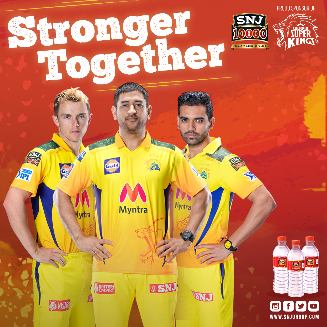 SNJ100001's tweet photo. What a WIN was it for CSK last night...

Getting Stronger Together after every match...

#StrongerTogether  #snj10000 #snjgroup #IPL2021  #WhistlePodu  #Yellove https://t.co/5ixmvQYTU3