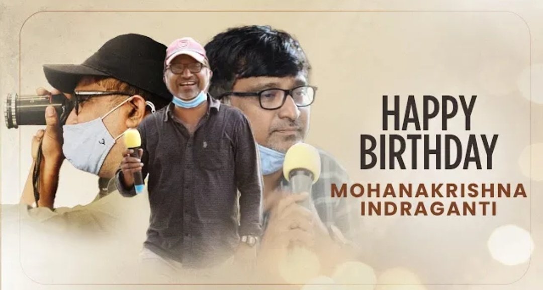 Team #AaAmmayiGurinchiMeekuCheppali wishes their director #MohanakrishnaIndraganti with a surprise video!🎂💐

⏭youtu.be/2KMnlB6-PqU 

#HBDMohanaKrishna