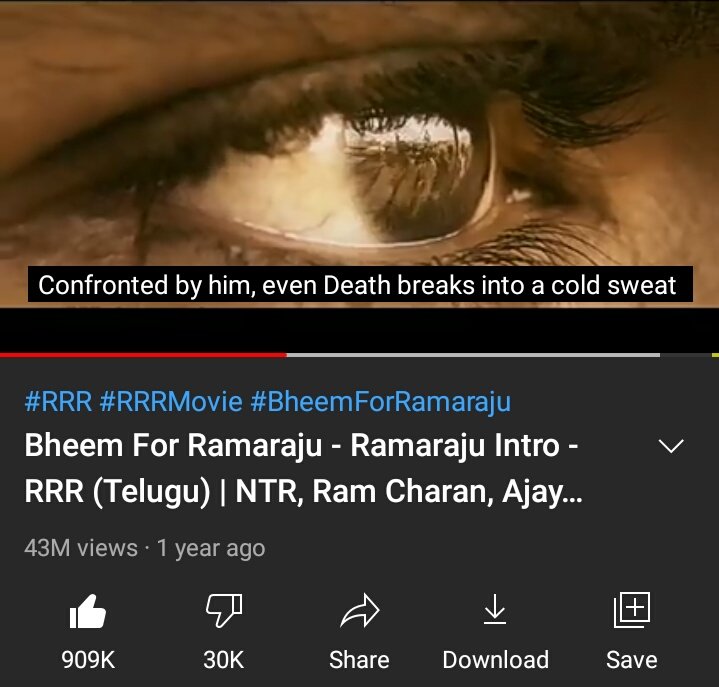 RcFans_Adda's tweet image. #SeethaRAMaRajuCHARAN Intro Hits 43.5M Views With 909K Likes !

A Mere Sight Of Him Reminds You Of a Burning Amber 🔥

Link : youtu.be/2_BkCz3OnlY

#RamCharan @AlwaysRamCharan
