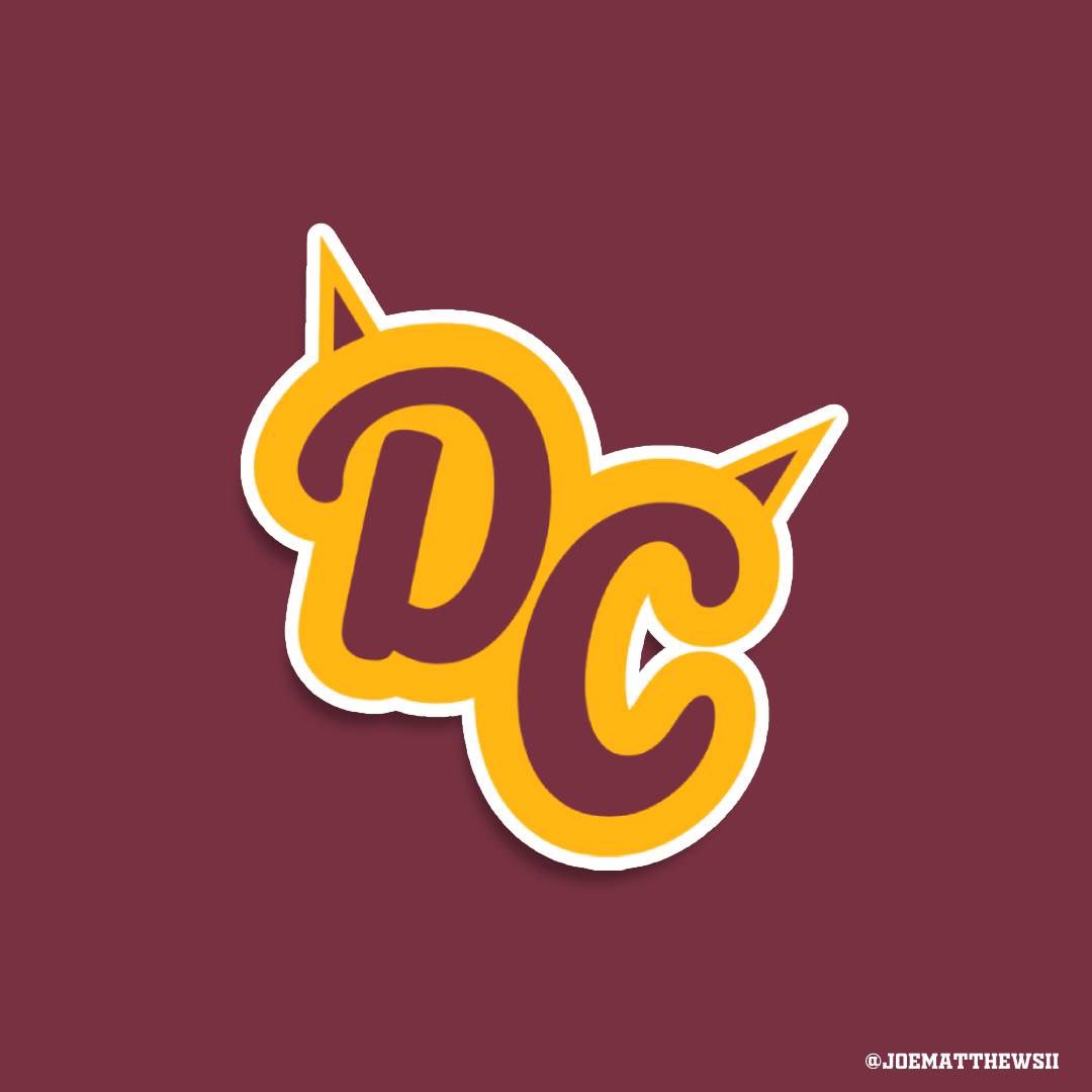 joematthewsii's tweet photo. Washington Demon Cats Concept. Pretty simple, but I like the idea of a logo saying DC, could mean both Demon Cats and District of Columbia. Big reason I’m a fan of the name.
#WashingtonFootball #namechange #demoncats #wft #concept #logos #washington #washingtonfootballteam #HTTR https://t.co/yrOf1Czmsx