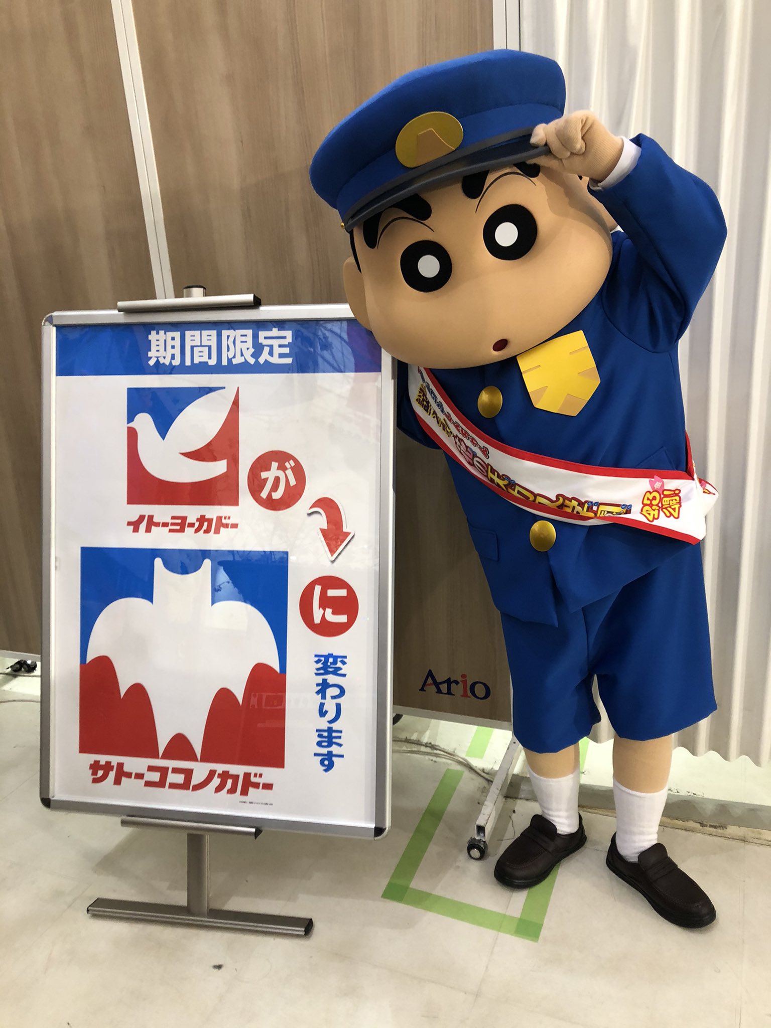 イトーヨーカドー　サトーココノカドー　クレヨンしんちゃん　ちひろ様用 MNスタイル キャラクタ－グッズ クレヨンしんちゃん低反発腰