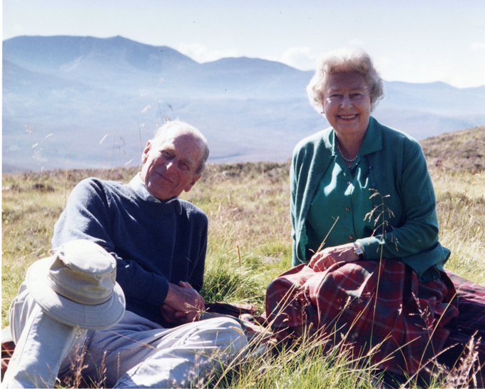 On the day of her husband's funeral, The Queen has shared a delightful photograph from her private collection. It was taken by Sophie Wessex on the Balmoral estate in 2003 - the home and estate where The Queen and Prince Philip shared their best times together.