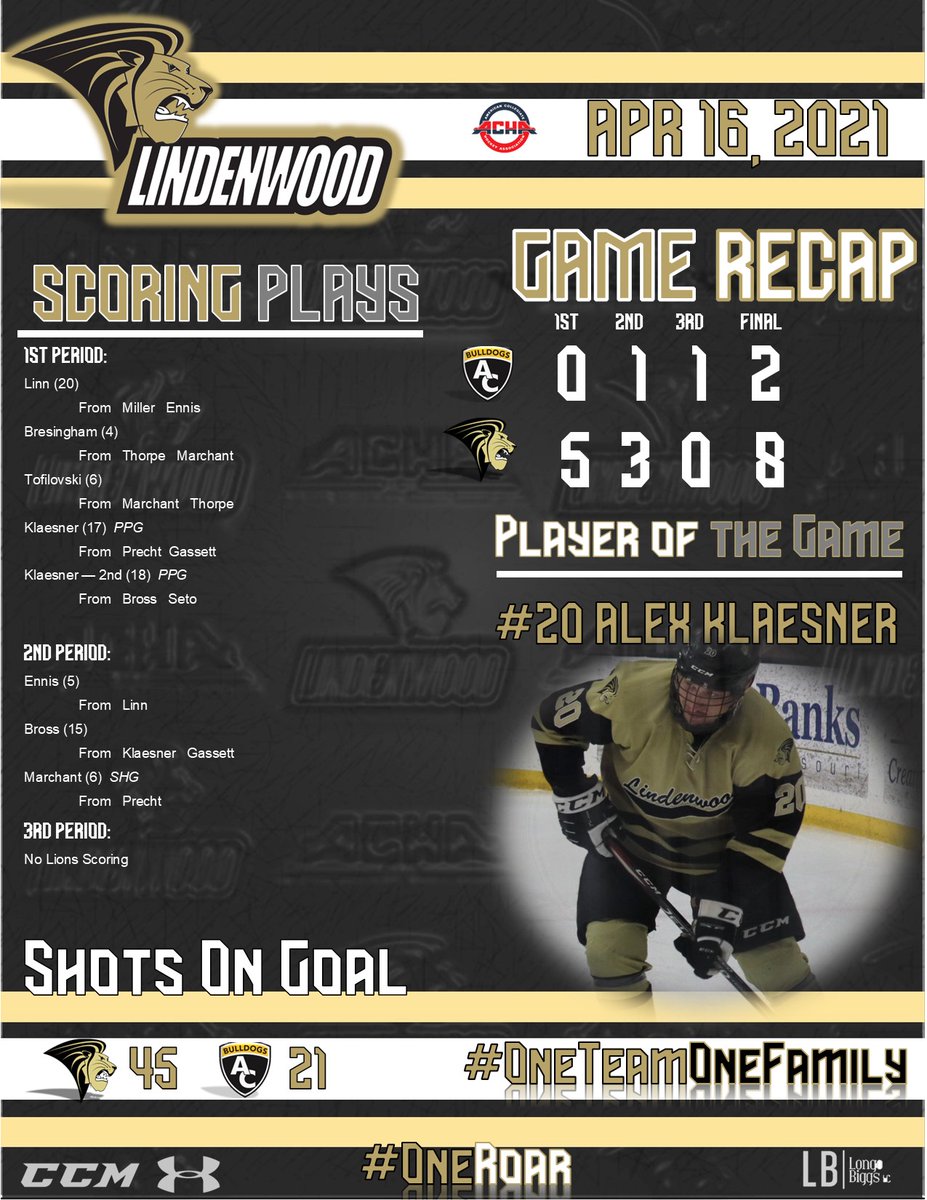 Game Recap:  Lions move to 2-0-0 in Pool B action with a 8-2 win over the Bulldogs