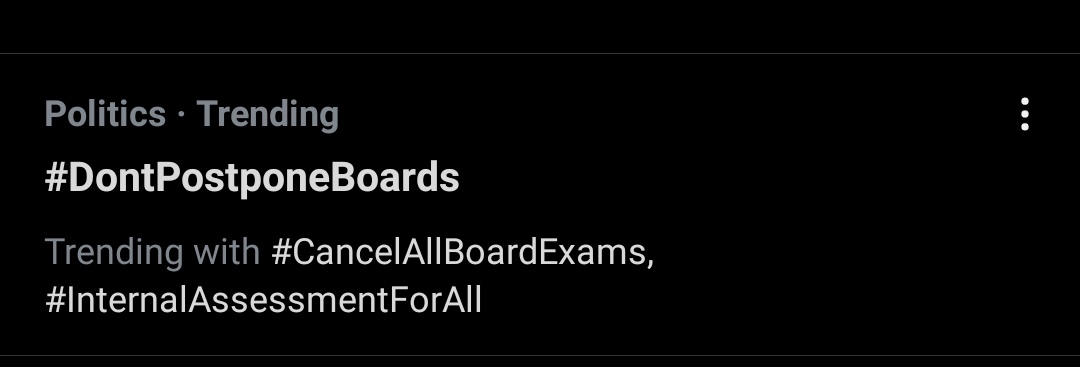 AmiSamsad's tweet photo. Keep it up guys !!!!
Don't stop... We have to put it to the top of the trending topics....
#CancelAllBoardExams 
#CancelAllBoardExams2021
#cancelstateboardexams2021 
#CancelWBCouncilExam2021 https://t.co/fqYKNYjiuC