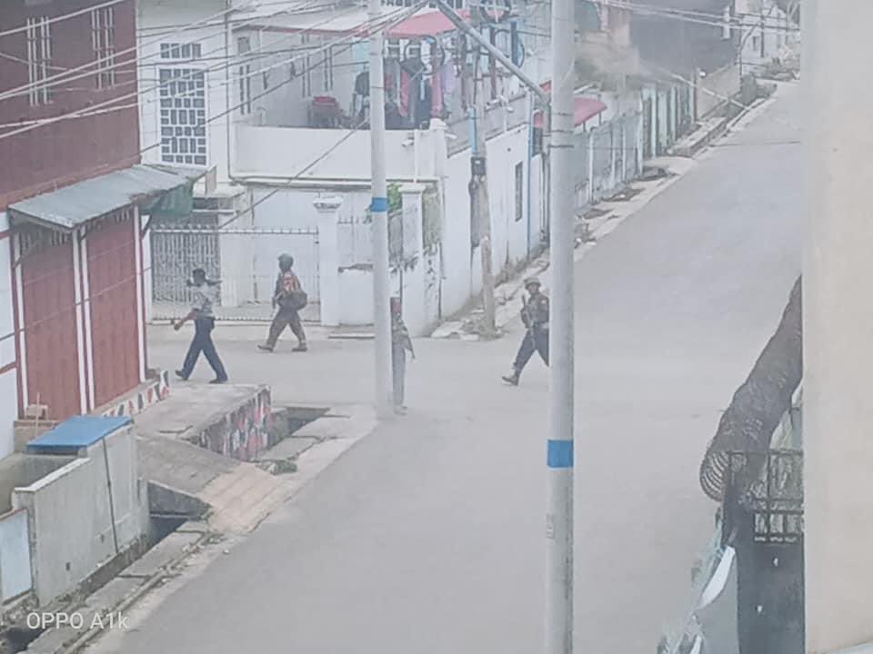 MOGOK: Myanmar security forces conducted lethal crackdown on Saturday 

At least 2 young men killed, 1 injured 

Photos show security forces taking away the bodies and a bloody ambulance that carried injured protestors. 

#WhatsHappeningInMyanmar 
#Apr17Coup