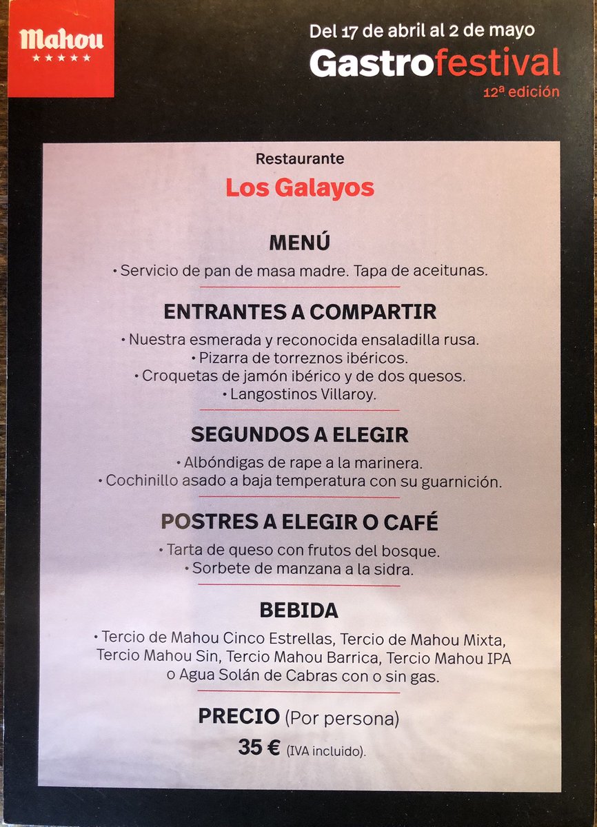 Rte. Los Galayos tweet media