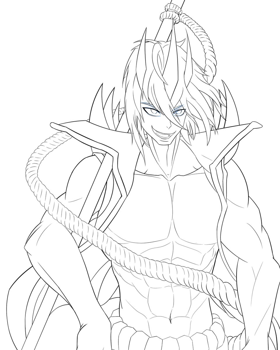 PartyArtinnova's tweet photo. Gestern im Stream hab ich das Lineart fertig bekommen. Vielen dank nochmal an alle die dabei waren 😁

#dlastyle #drawthisinyourstyle #Myth #drawing #animeart https://t.co/9rprtysuXA