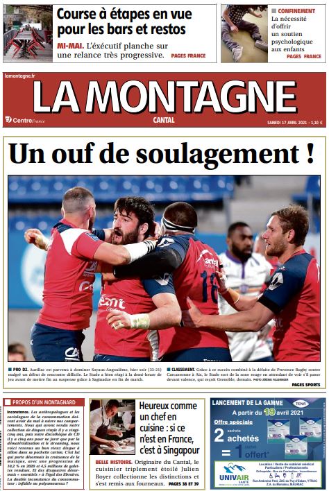 La Une du jour #aurillac #cantal