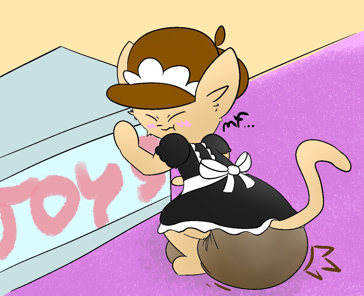 Onesydoo's tweet image. a quick piece of me slacking on my maid duties...