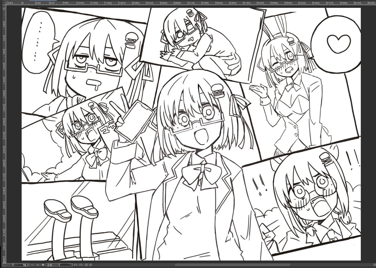 ペン入れできたので塗ってきます
ハンバーガーが「デジタルエマ描く」でライブ配信中! https://t.co/ZWoU4SQhFJ #pixivSketch #デジタルエマプロジェクト