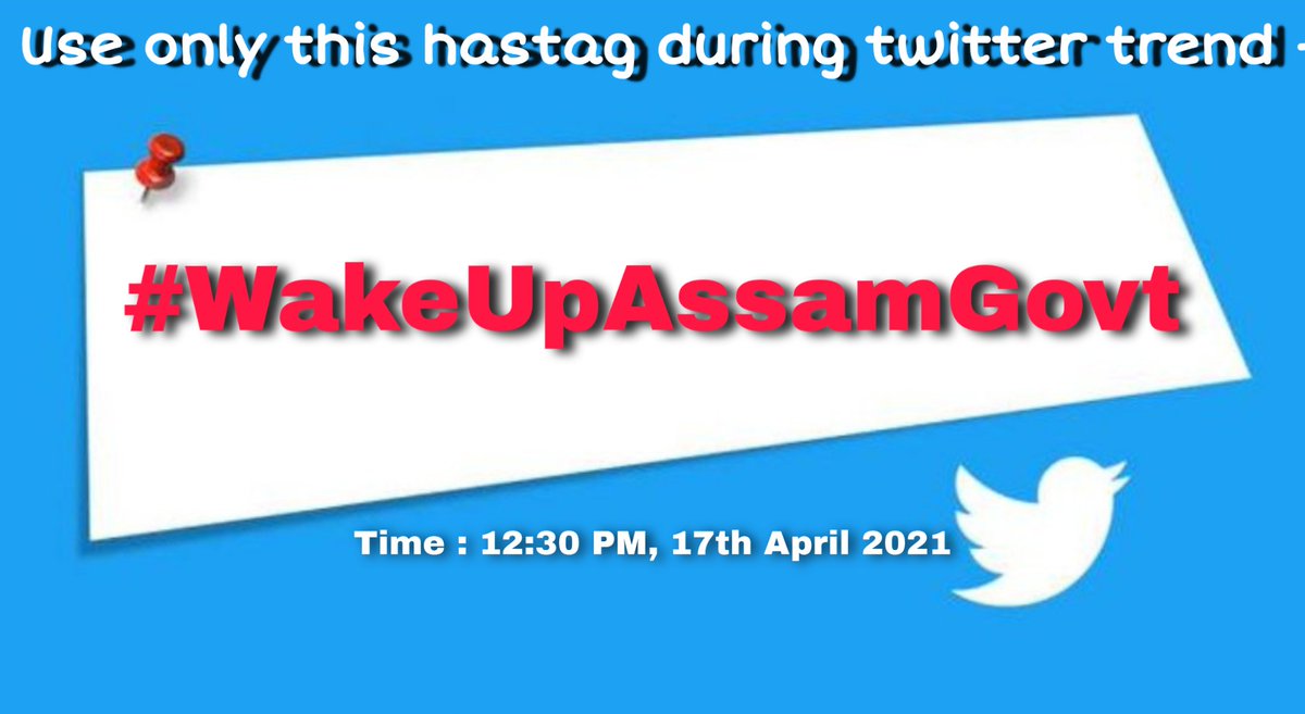 RipunBoraAssam's tweet photo. Dear students use only #WakeUpAssamGovt from 12:30 PM https://t.co/Uoyvi2lxBK
