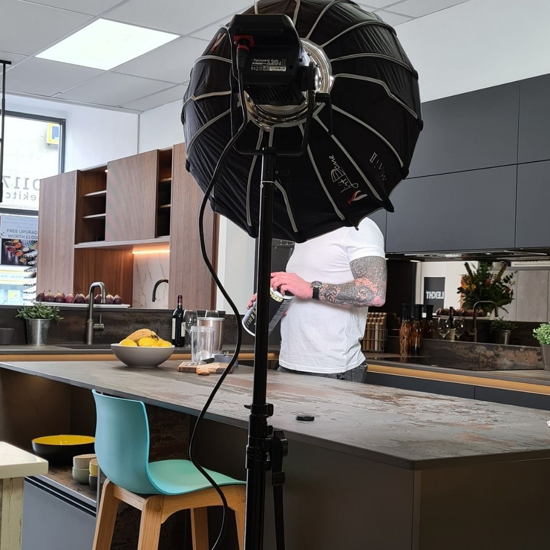 tkpdesignstudio's tweet photo. A fun day in the showroom yesterday watching the experts at We Should Create shooting all types of products, taking advantage of our fabulous #kitchen displays as a back drop! https://t.co/hM9J654lk7