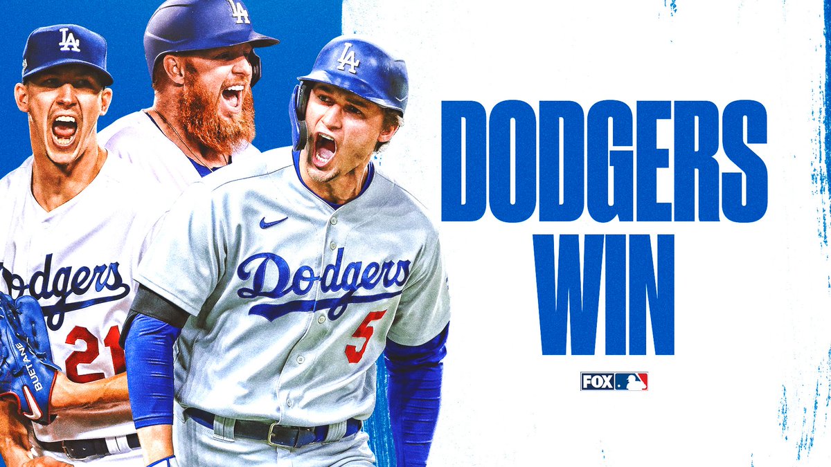 FOX Sports: MLB on X: #Dodgers Win! Dodgers win! LA breaks it open in the  12th to beat the Padres in their first meeting of 2021! 🙌   / X