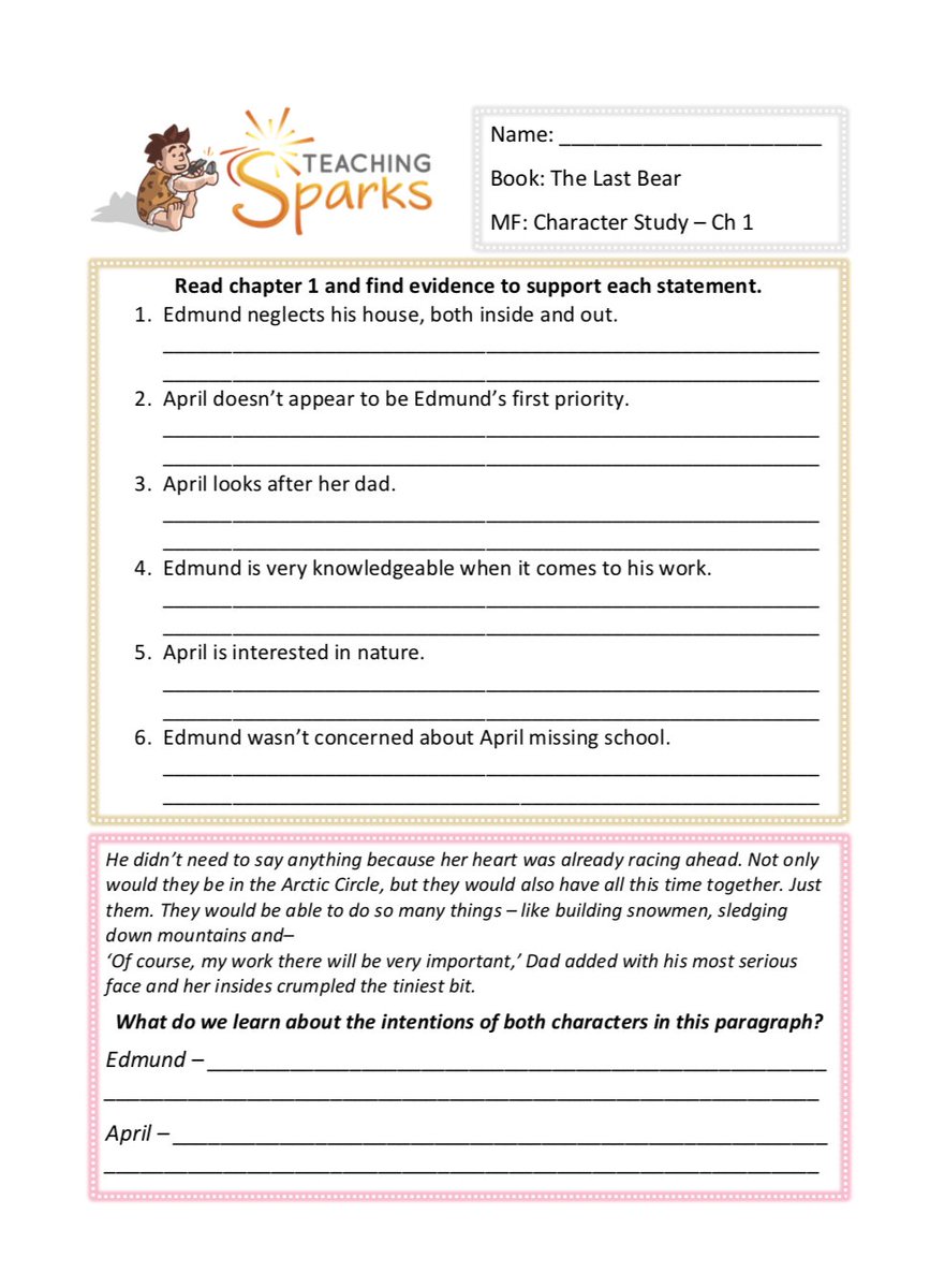 TeachingSparks's tweet image. The Last Bear by @HGold_author 
Looking for a book on climate change with a heartwarming storyline... This is the book for you! 

!!!!! WE LOVED IT !!!!!

Our literacy resources for the book can be found at teachingsparks.com/resources/lowe…