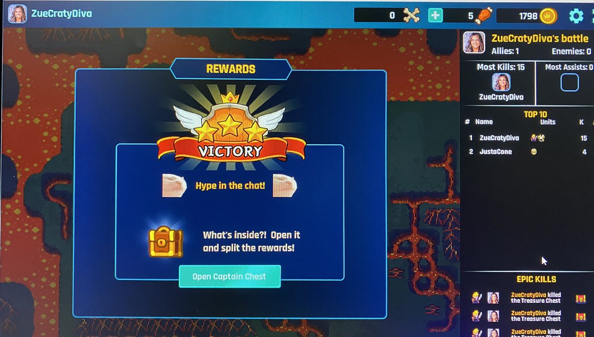 ZueCraftyDiva's tweet photo. Hahaha we won just the 2 of us lol @JustaConeTTV  #latinagamer #xboxseriesx #jugando #playing #gamergirl #gamermom  #gamer #gamerworld #streamer #twitchstreamer #gamesaddict #live #videogames #xbox #twitch #juegosdevideo #videojuegos #endirecto #envivo #facebookstreamer https://t.co/SAREi7Bq6f