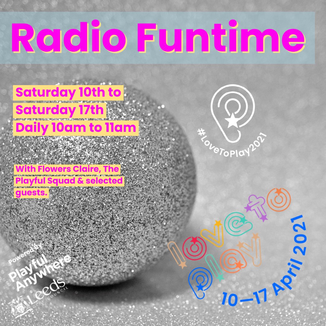 What are you up to this morning between 10 and 11? Come join me, @flowersclaire, @EmmaMBearman, @RickSomal @ProducerBev for the final Radio Funtime as part of #LovetoPlay2021 us02web.zoom.us/meeting/regist…