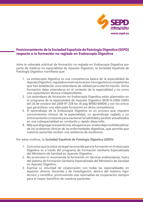 DrJavierCrespo's tweet photo. Ante la proliferación de cursos para la formación NO reglada en endoscopia digestiva, la @sepdigestiva tiene un posicionamiento claro: solo tiene cabida una formación reglada y regulada de alta calidad. 
https://t.co/S8g8VL5Mc1 https://t.co/sIu7sXbWT6