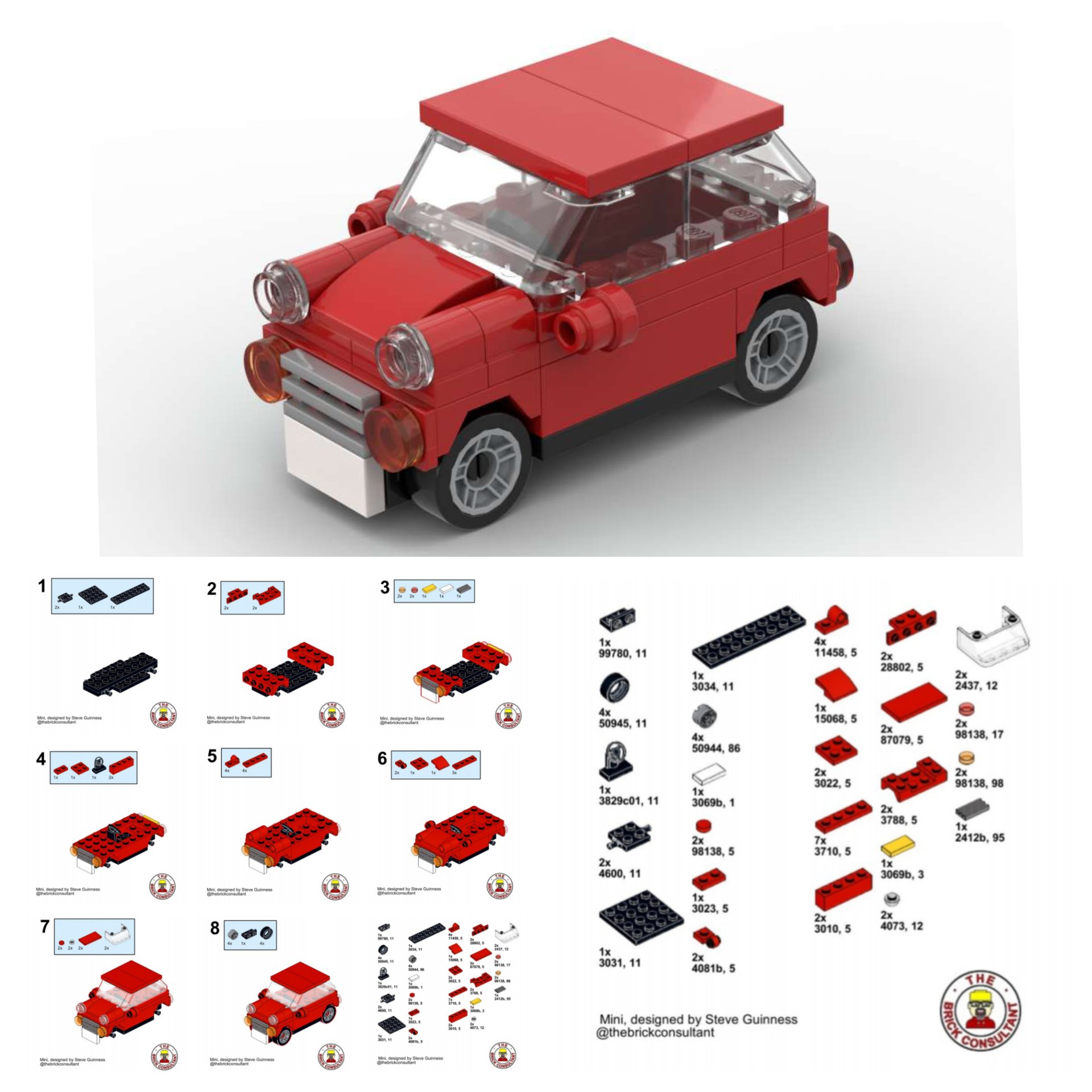 Mini cooper lego instructions hot sale