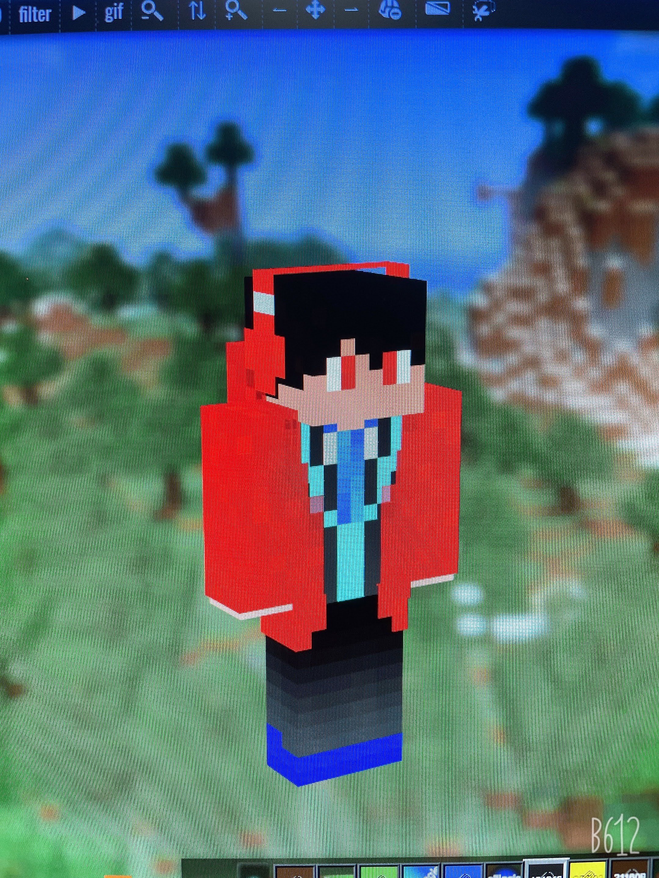さくや マイクラのオリジナルスキン作った 内側は渡辺の制服をイメージして作って外側のを付けたら赤パーカー着てヘッドホン付けてる感じにした 近いうちにマイクラの実況撮りたいな 渡辺高等学院 制服 大阪校 2期生 マイクラ オリジナル