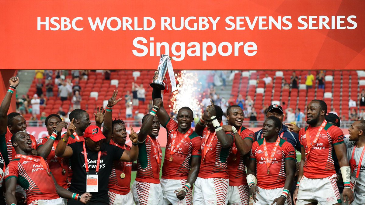KenyaSevens's tweet photo. #OnThisDay
Benjamin Ayimba coached us to our first ever Sevens World Series tournament win as we beat Fiji 30-7 in the Singapore 7s final. https://t.co/LTijjDS1FD