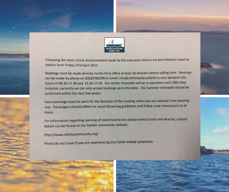 Please see information below regarding relaxation of restrictions. Please note our office still remains closed to the public #StaySafe #COVIDー19 ⛴