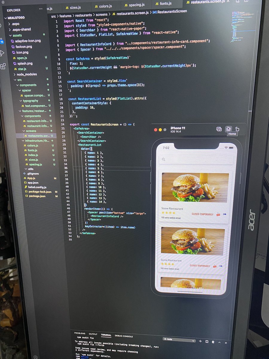 codewithdave's tweet image. Lots of work done last night and this morning. Cleaning up and reviewing the code. Now on to the navigation !
#coffeeandcoding #react #reactdeveloper #reactdom #webdesign #webdesigner #javascript #jsx #props #reactrender #coffee #codewithdave #reactnative