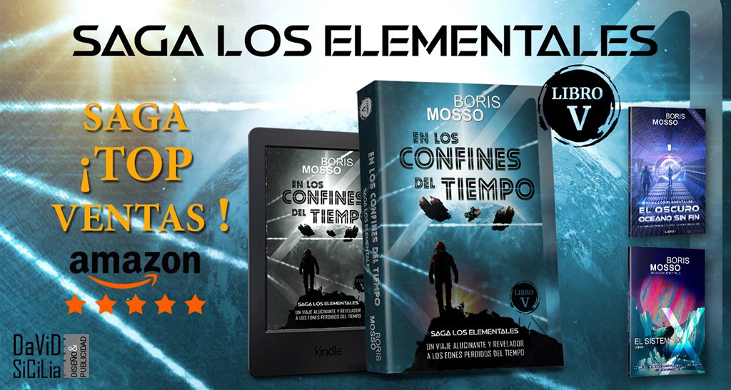 𝕊𝔸𝔾𝔸 𝕃𝕆𝕊 𝔼𝕃𝔼𝕄𝔼ℕ𝕋𝔸𝕃𝔼𝕊

☄EN LOS CONFINES DEL TIEMPO☄
<a href="/SagaElementales/">Saga Los Elementales</a>
‼35 reseñas ***** #Amazon‼

EN EBOOK Y TAPA BLANDA
▶ amzn.to/3wSQF1y

#Chile #books #lecturas #cienciaficcion #KindleBooks #LecturaRecomendada #COVIDー19 #Madrid #bookstagram