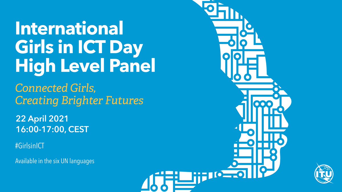 At @ITU, we’ve been celebrating International #GirlsinICT👩‍💻 Day for 10 years. 

📣 On April 22, join us for a lively discussion about the best ways to encourage girls to pursue #STEM careers. 

📲 Find out more & register:  itu.int/go/GirlsinICTP…