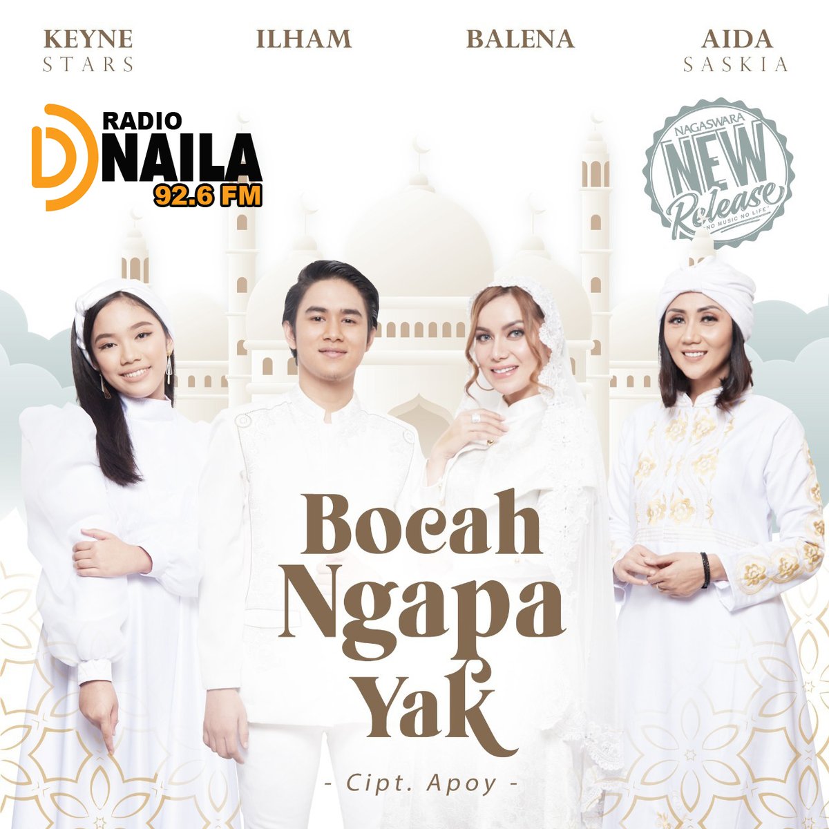 NEW RELEASE
Artis  : Balena, Aida  Saskia, Keyne Stars, Ilham.
Lagu  : “Bocah Ngapa Yak” (lead Balena )
Ciptaan :  Apoy Wali 
Aransemen : Roelswara
Label : Big Indie NAGASWARA

<a href="/NAGASWARA_ID/">NAGASWARA Music</a> 
@ekhothea