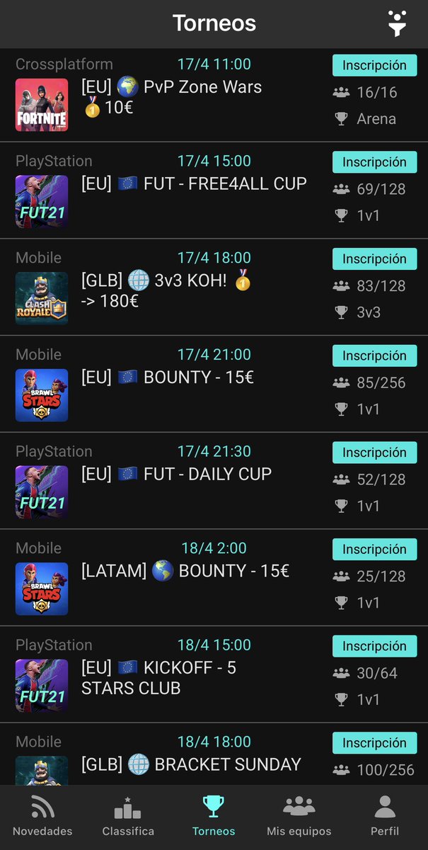 QLASH_Spain's tweet photo. Sábado de 🎮📱con la app de @TeamQLASH.
👉🏻https://t.co/NvhTZZofSE👈🏻
#QLASHCOMMUNITY https://t.co/QTH91Gz4jf