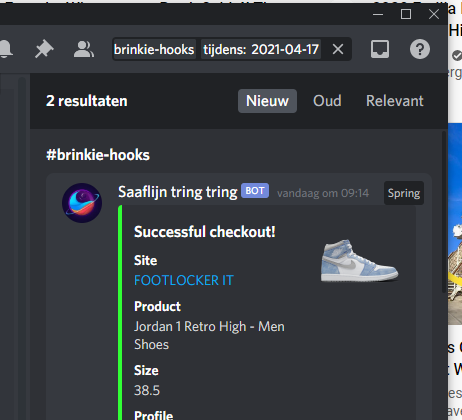 shitty drop
bunq declined so had to switch profiles in prime time

💥💥 <a href="/Lunar_AIO/">Lunar AIO</a> &amp; <a href="/Seraphpy/">Seraph</a> 
🏎️ <a href="/BoetProxies/">Boët Proxies</a> 
mede gedupeerde <a href="/VerhagenKay/">MM</a>