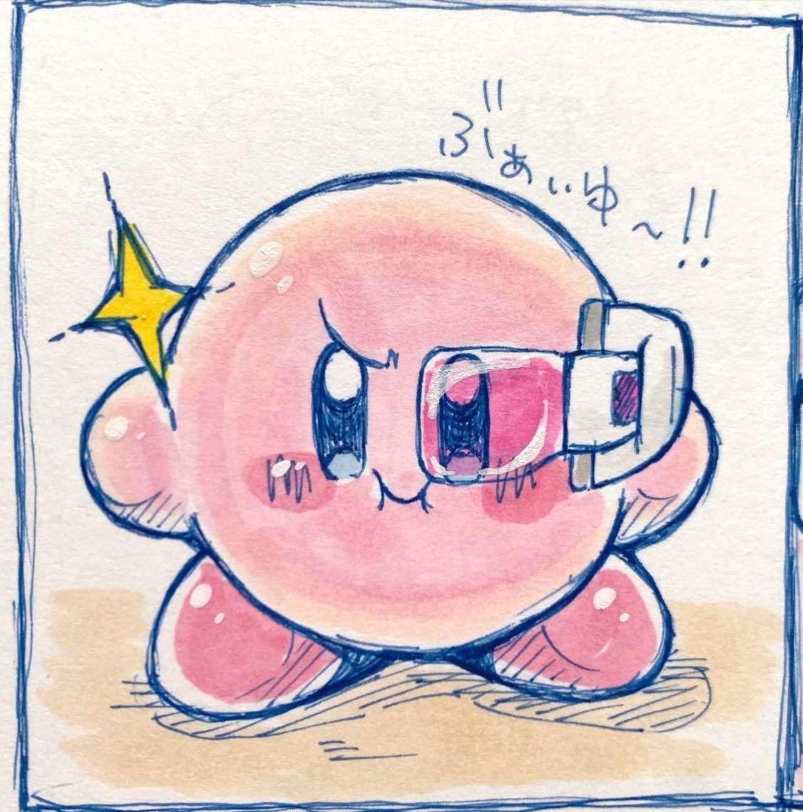 カービィ スカウターなプププ3コマ漫画 カービィ イラスト コピック Kirby あら カービィの漫画