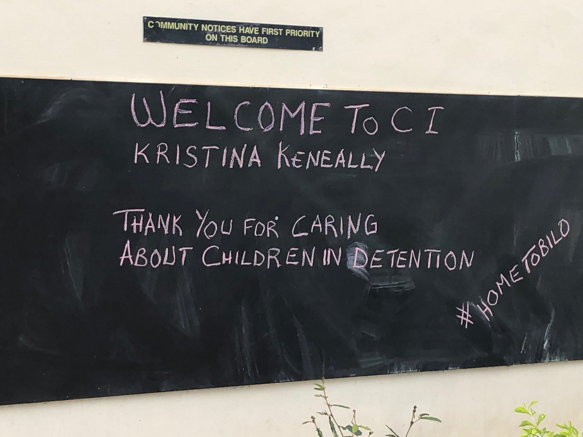 gordonthomsonci's tweet image. Senator Kristina Kennealy on Christmas Island to visit Priya, Nades, Kopika, Tharnicca hometobilo#