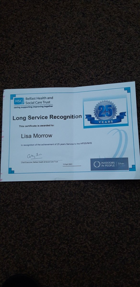 LisaMor47866393's tweet photo. #Belfasttrust #proud #25yearservice https://t.co/iontJ0ZAF2