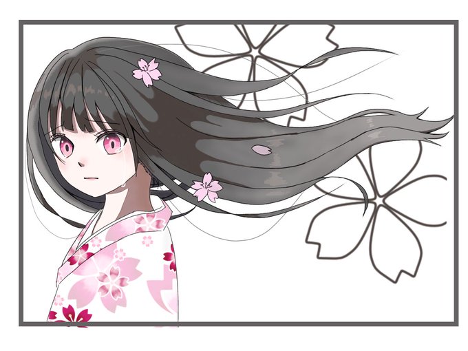 着物のtwitterイラスト検索結果