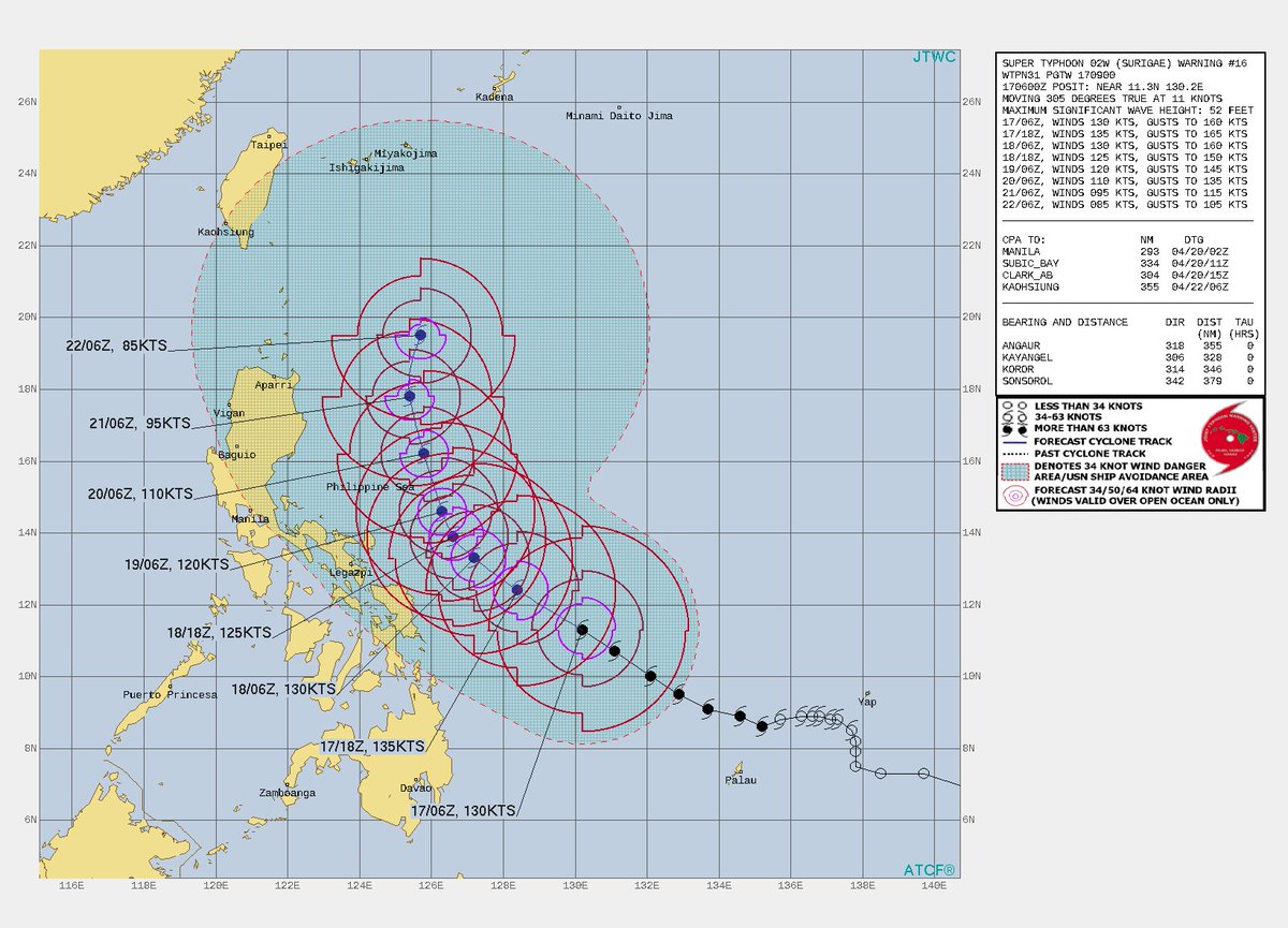 pacific_o's tweet photo. 台風2号…17日15時、SUPER TYPHOON に認定。（海外値 https://t.co/3uVjHxnSd1