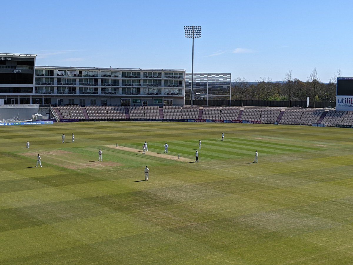 alanroderick's tweet image. First ton of the season for Sam Northeast, here at the Ageas Bowl. Look forward to hearing all about in on the next @TwoHacksOnePro