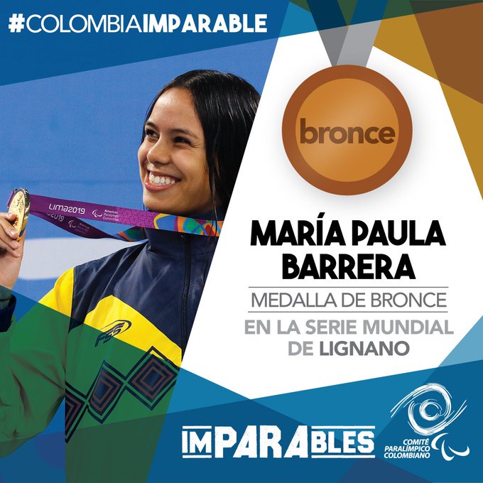 Medalla de bronce de María Paula Barrera