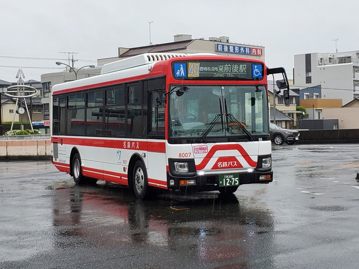 ぺん太郎 21 4 17 名鉄バス 8007 40 吉池団地線 前後駅 8006 56 神沢中学校 知立の新車 2台に乗車できました 交通局と同じatかと思いきや名鉄バスはamtなのですね また 画像はありませんが ひまわりバスにも乗車しました その運転士さんはなんと