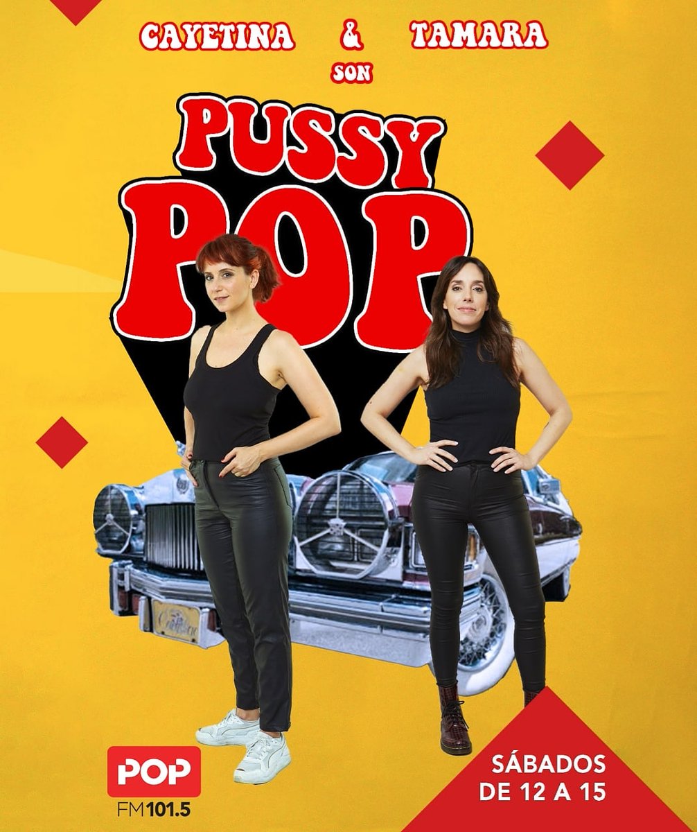 Empezamos #PussyPop con <a href="/julicayetina/">julicayetina</a> y <a href="/tapettinato/">Tamara Pettinato</a> 🤘
¿Te gusta el póster? Fue idea de <a href="/rpettinato/">PETTINATO ANDERSON DE FYHN</a> 😄