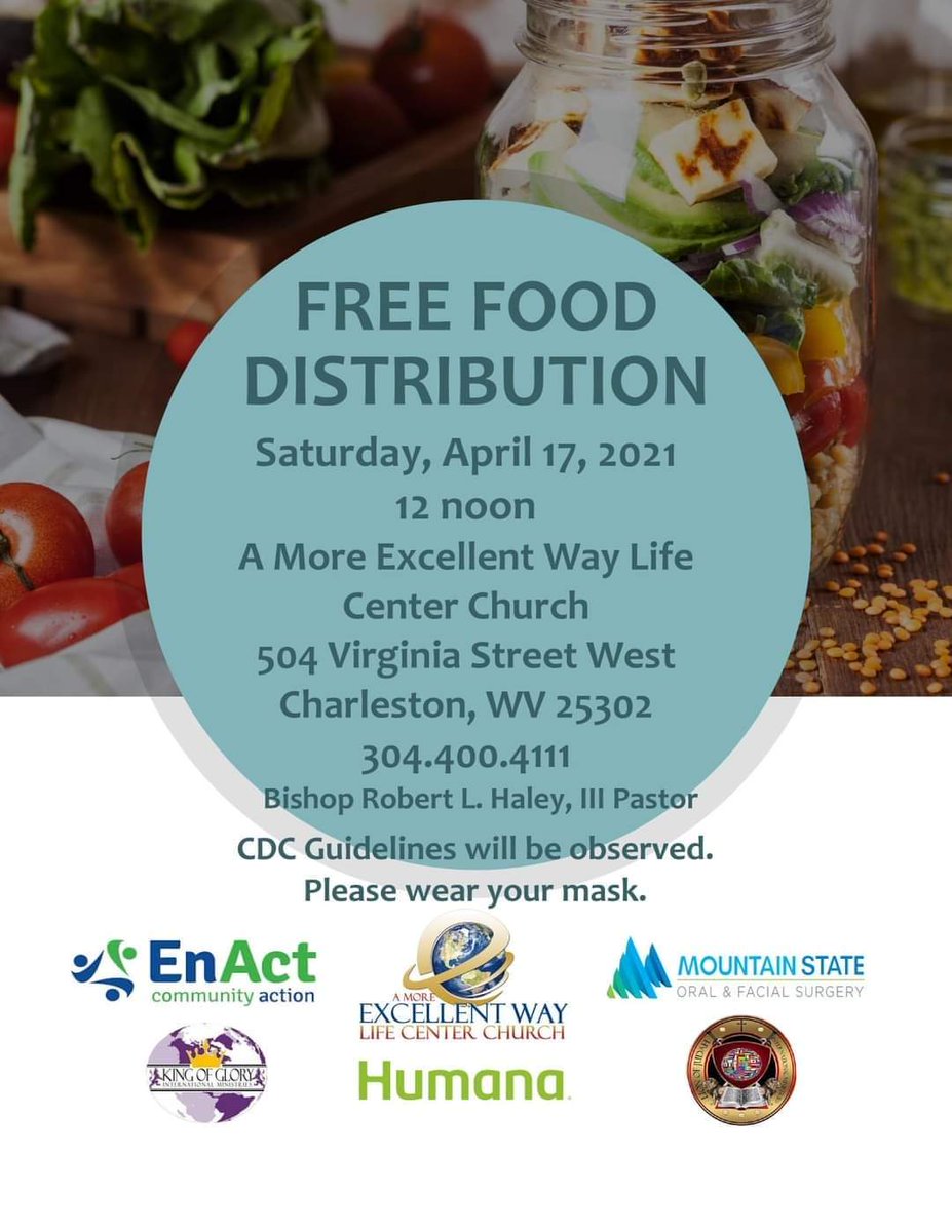 mutualaidwv's tweet photo. Food distribution at 12pm today!

504 Virginia St W, Charleston WV

12pm until gone https://t.co/uB5TX3WEnA
