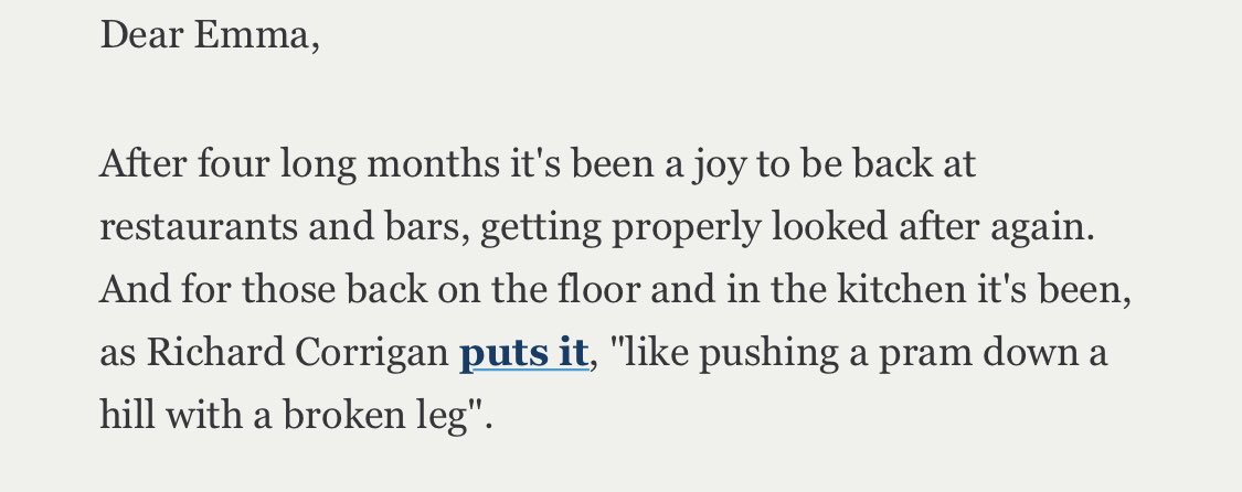 eju86's tweet photo. Couldn’t possibly think of a better analogy to describe this week. Well said @CorrigansFood @CODEHospitality https://t.co/8gmTgkfil2