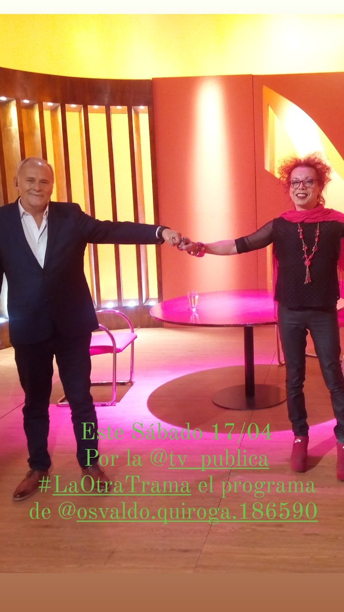 muysancineto's tweet photo. En un rato por la @TV_Publica 
El honor de participar en el programa #OtraTrama de @osvaldo_quiroga !!!
Sábado 17/04 https://t.co/czMOFn1Y66
