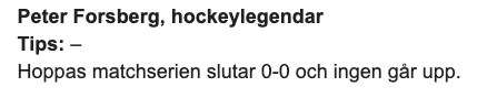 adamjjohansson's tweet photo. Man måste bara älska Foppas svar i vår superenkät inför den allsvenska finalen mellan Timrå och Björklöven. 

https://t.co/5x72fp5zQg https://t.co/7k0YXmN4Hp