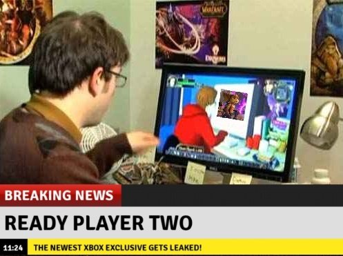 .
The latest Xbox exclusive from The Initiative got leaked, it's called:
'Ready Player Two'
You play as a player playing Playstation exclusives.
#Xbox #PS5 #FoxyGamesUK #600Days https://t.co/biO5L3F3vC