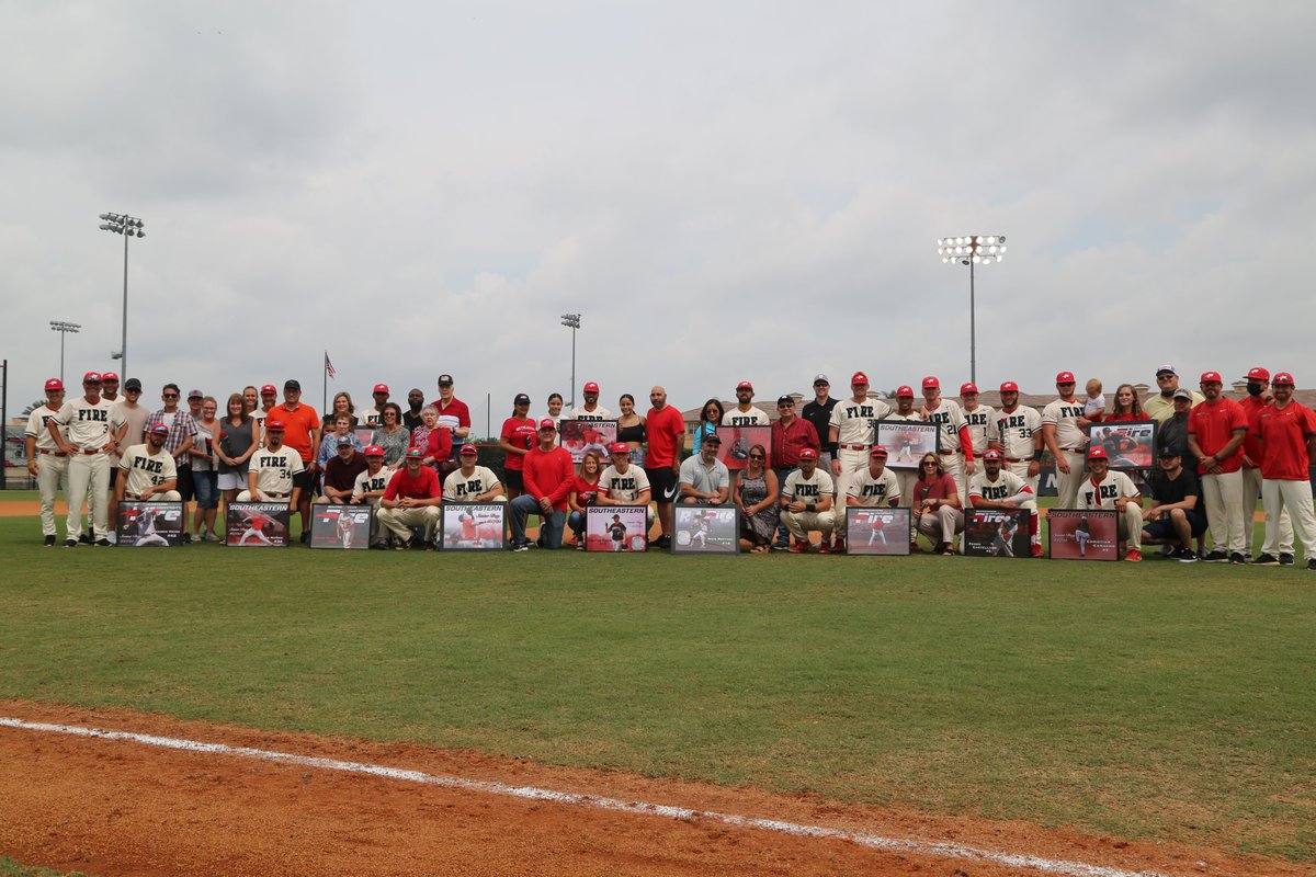 SEUFireBaseball's tweet photo. Congratulations to our Fire Baseball 2021 Seniors! #FuelTheFire🔥 https://t.co/Jg72d8BKM0