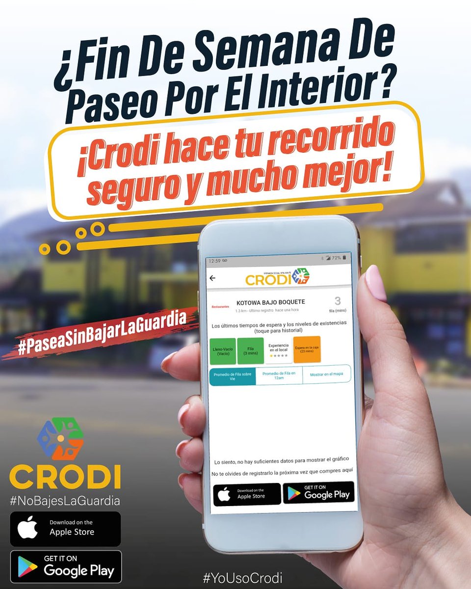 Que su ida en el interior sea más agradable y segura!
.
.
Descarga CRODI APP y colabora actualizando lo que ves al llegar y ayuda a todos a mantener una #DistanciaSocialInteligente
.
#YoCrodeo #AhorraTiempoPanama
#panama #playapanama #Chiriqui #Veraguas #Chitre #LosSantos