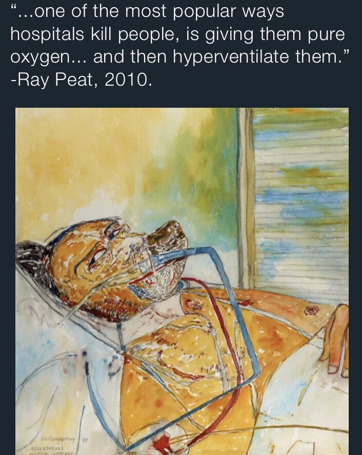 RaypeatT's tweet photo. This quote is from 2010. What (or who) is preventing hospitals from using rational helpful treatments like carbogen (5% co2) ? #raypeat #bioenergetics #medicalerror #co2 #oxygenconcentrator https://t.co/veCDbxSXwb